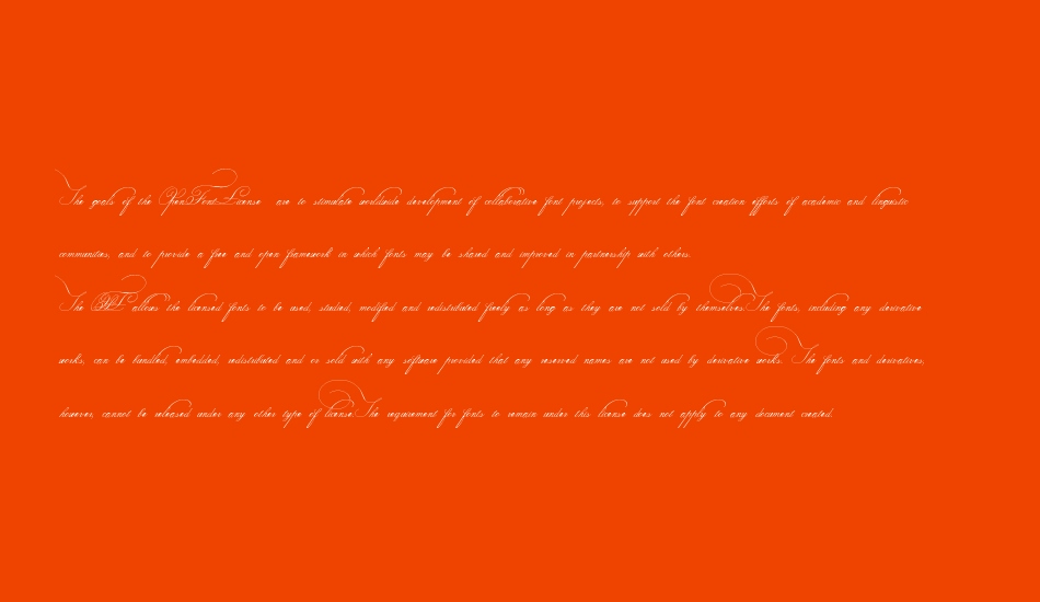 Indenture English Penman Demo font 1