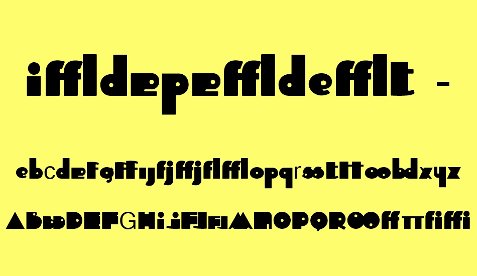 Independant - Alternates font