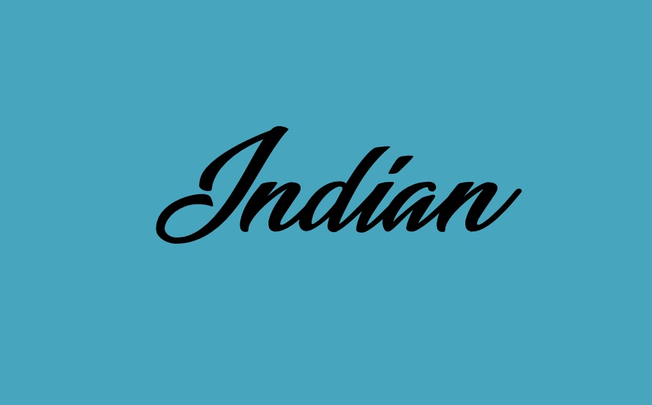 Indian font big