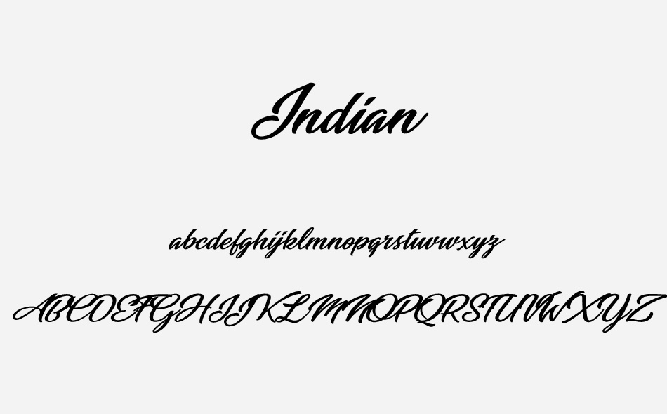 Indian font
