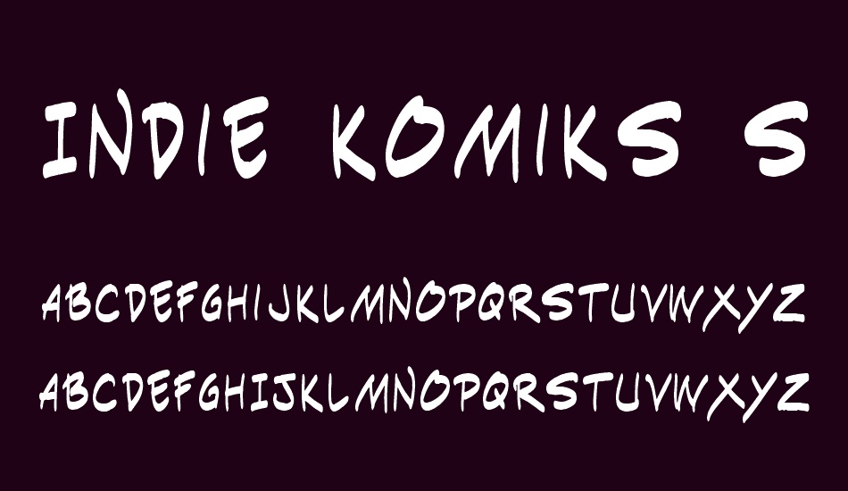 Indie Komiks Sketch font