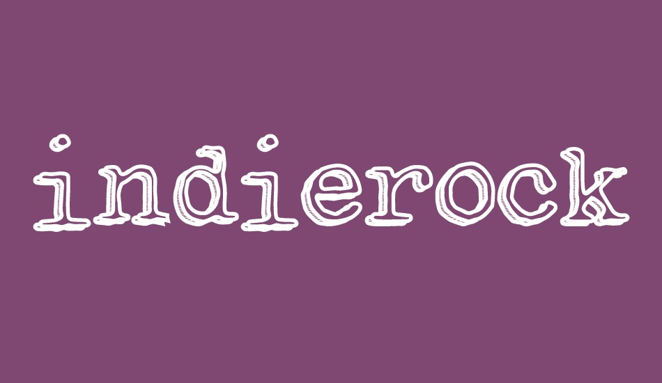 IndieRock font big