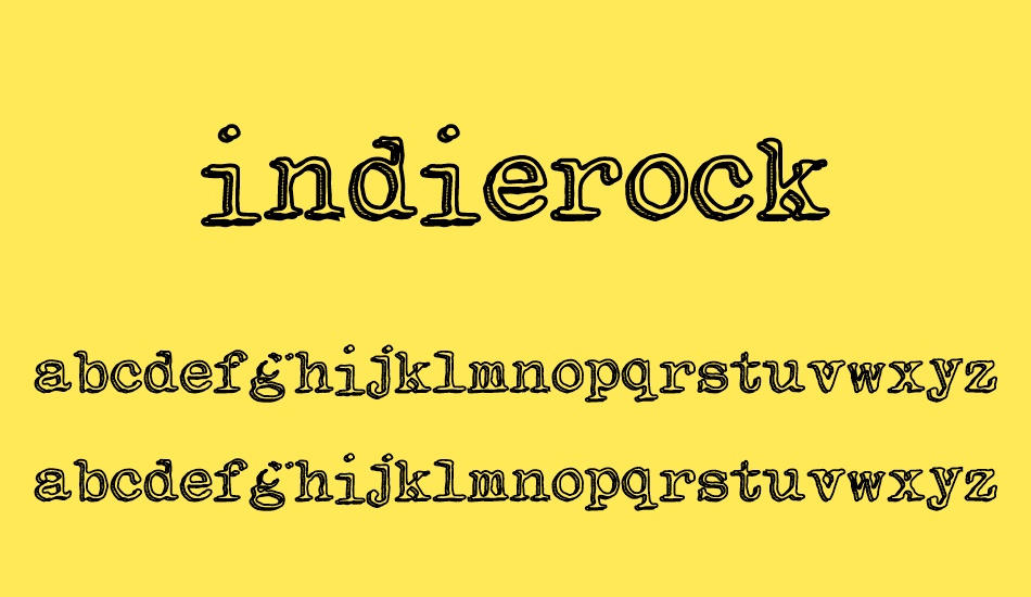 IndieRock font