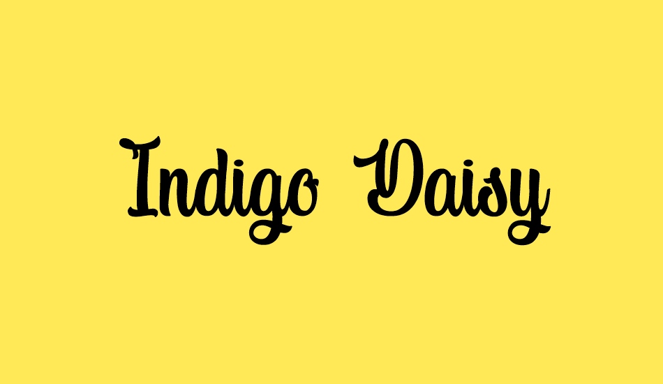 Indigo Daisy font big