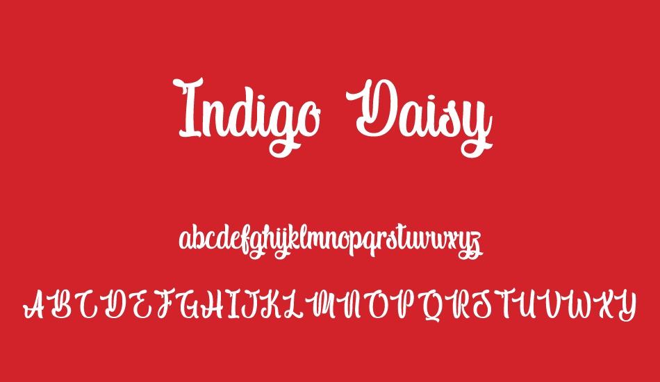 Indigo Daisy font