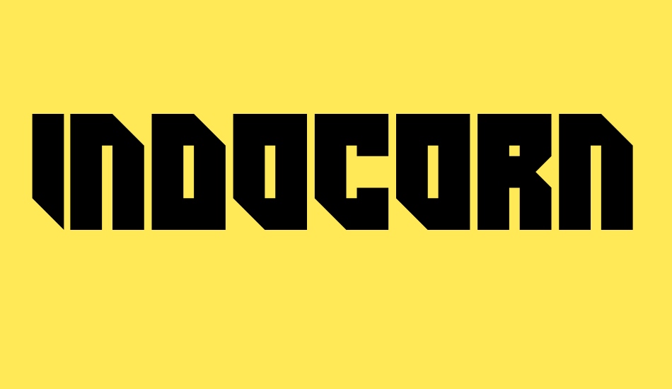 Indocorno font big