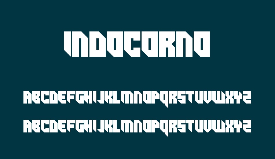 Indocorno font