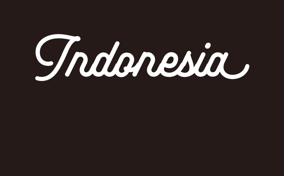 Indonesia Script font big