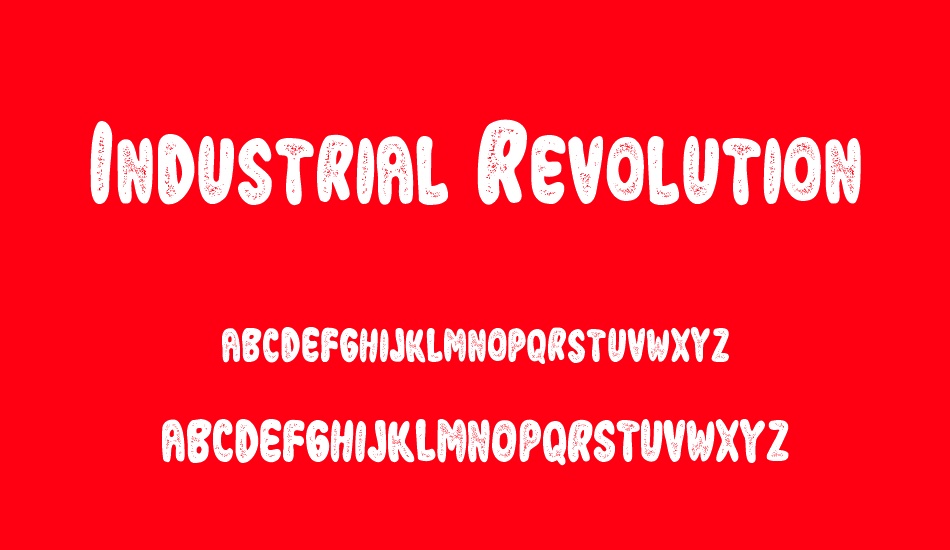 Industrial Revolution font