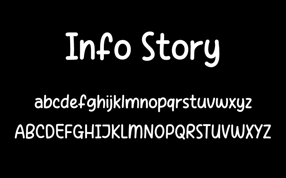 Info Story font