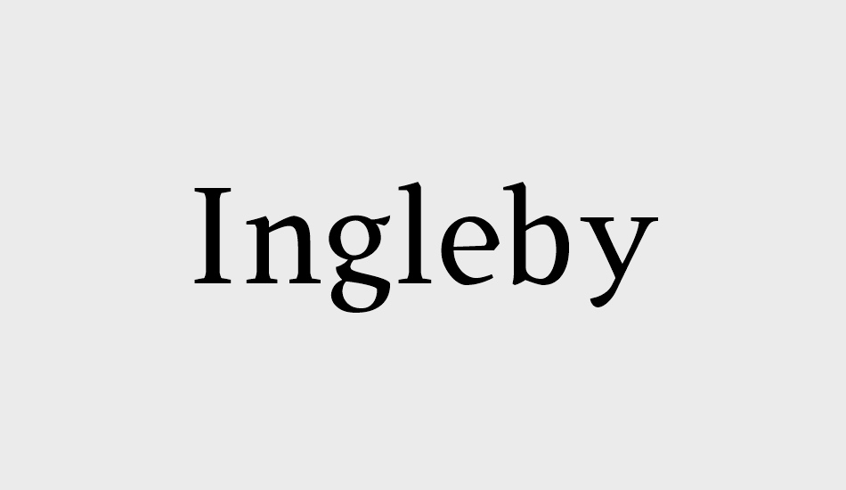 Ingleby Regular font big