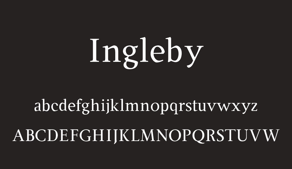 Ingleby Regular font