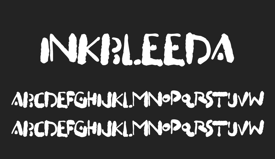 Inkbleeda font