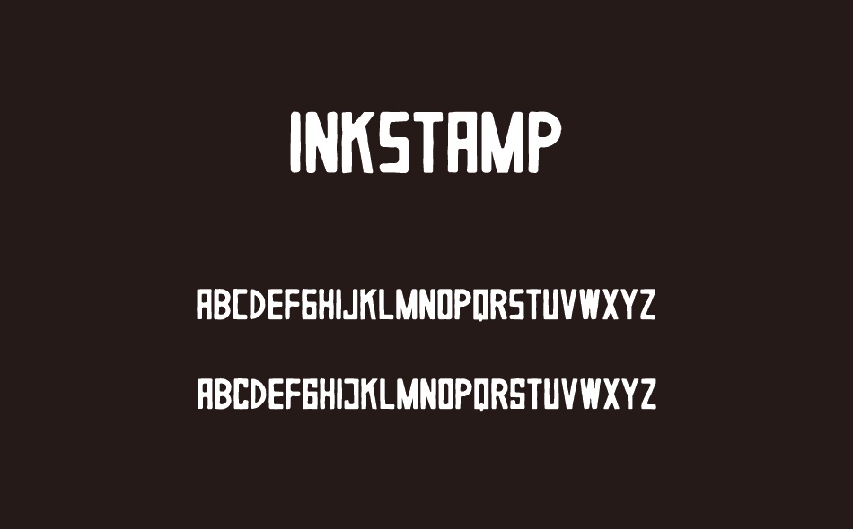 Inkstamp font