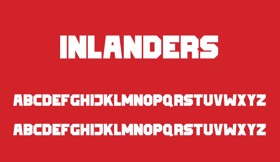 Inlanders font