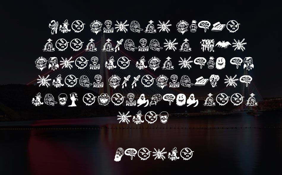 Insane Woodcutter Halloween font text