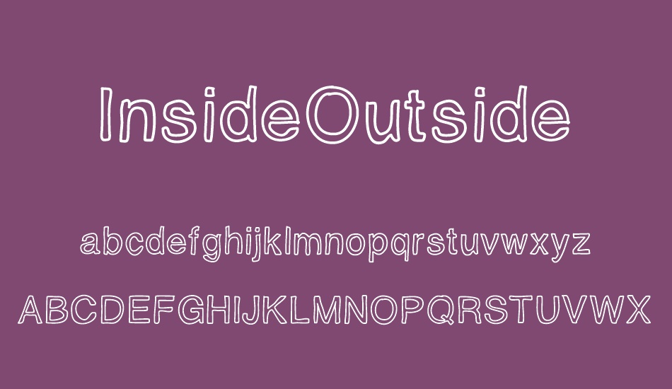 InsideOutside font