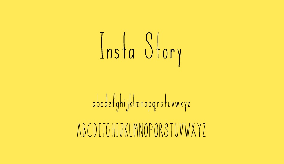 Insta Story font