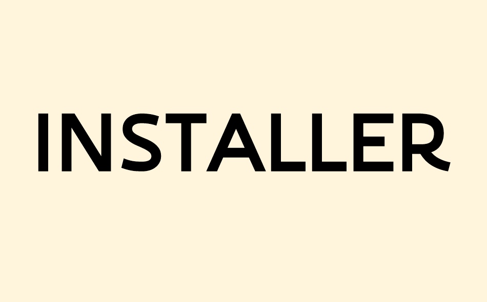 Installer font big