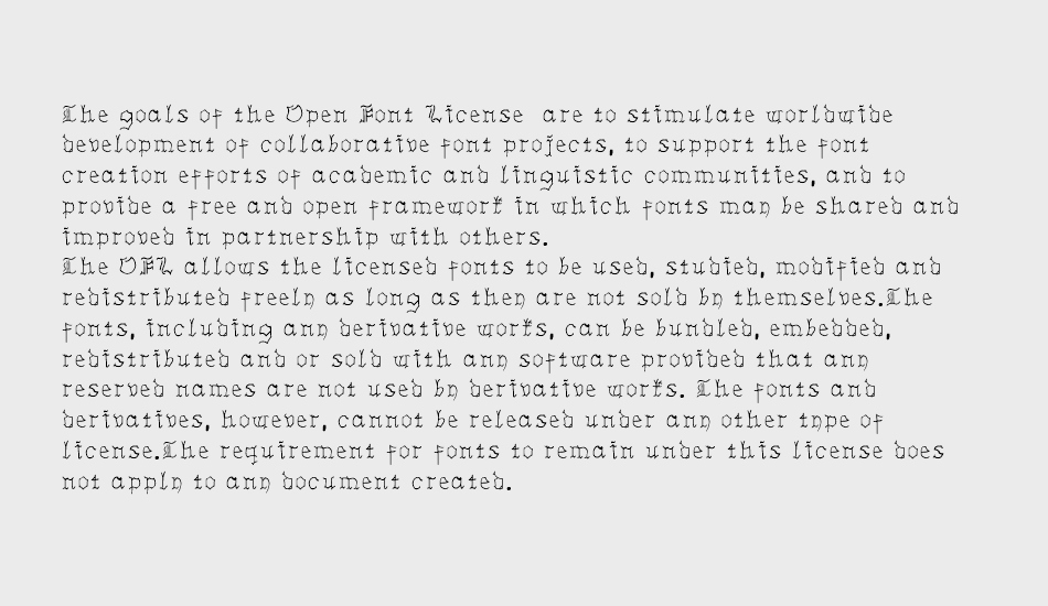 Insular Fraktur font 1