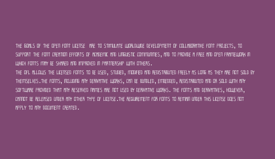 IntaglioPlains font 1