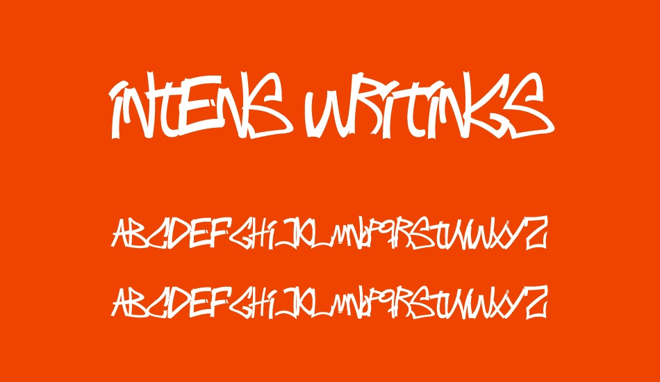 Intens writings font