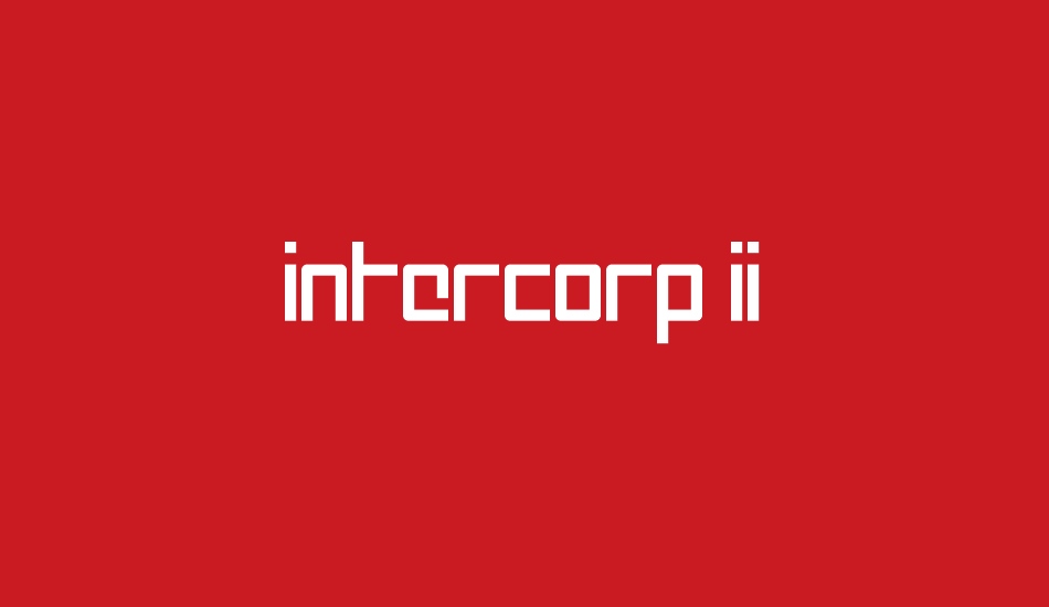 Intercorp II font big