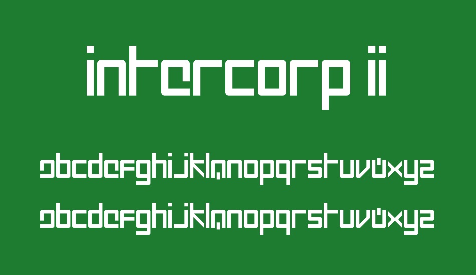 Intercorp II font