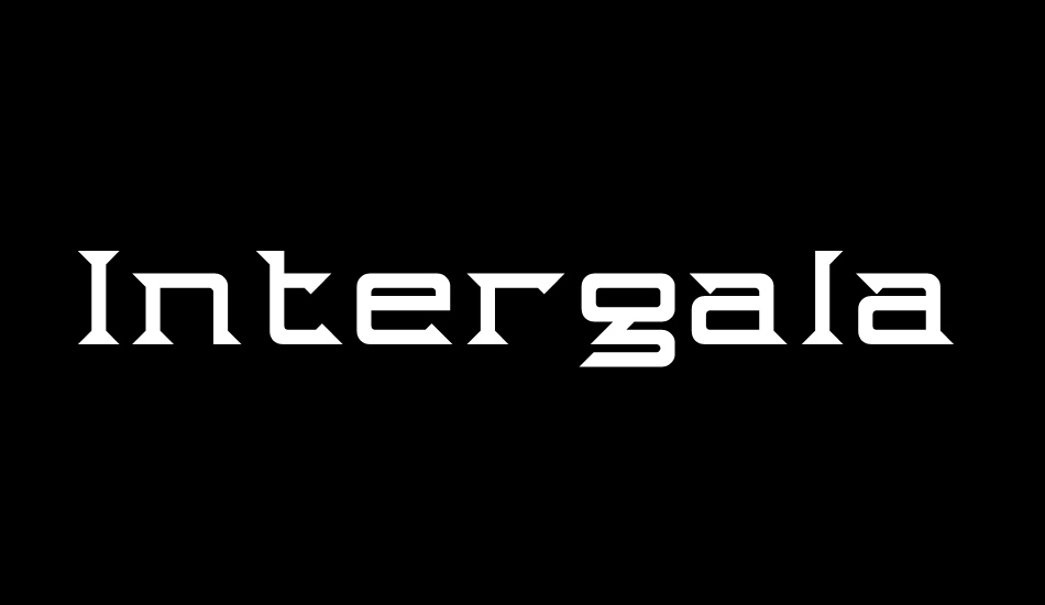 Intergalactik Airlines font big