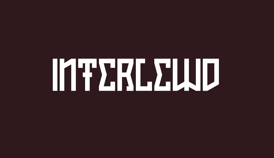 Interlewd font big