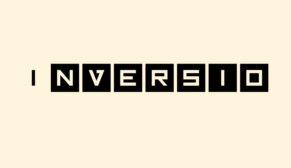 Inversionz font big