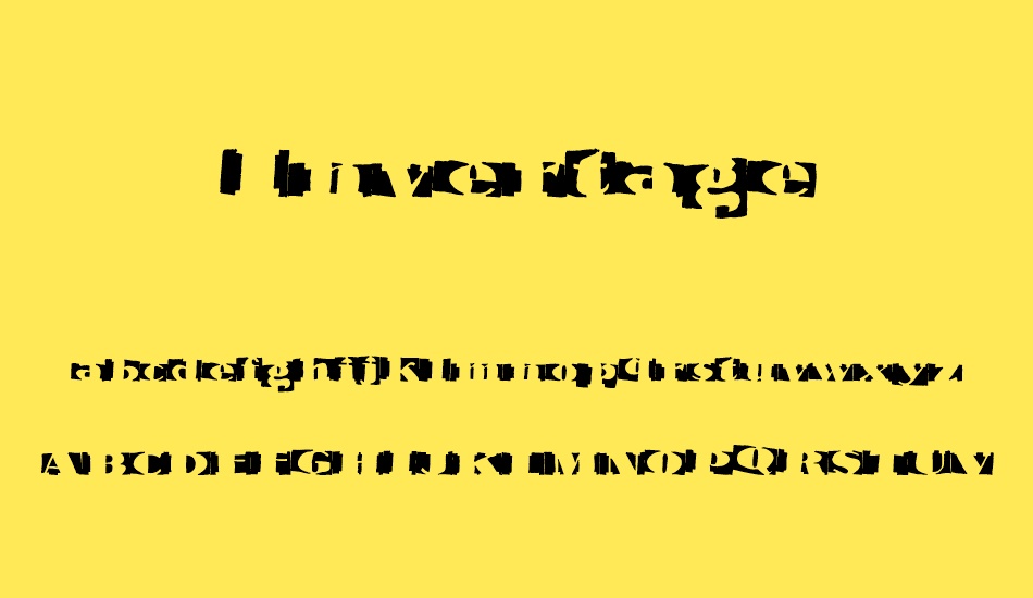Invertage font