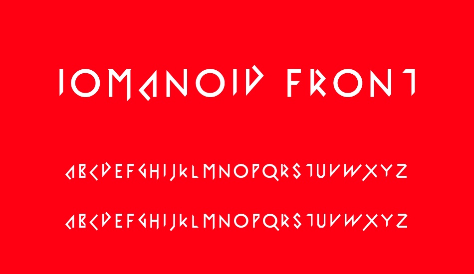 Iomanoid Front font