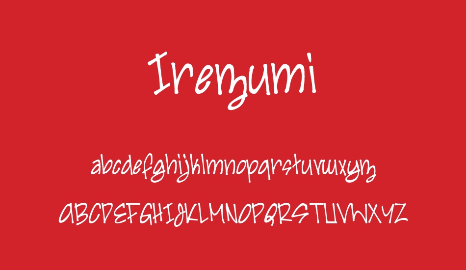 Irezumi font