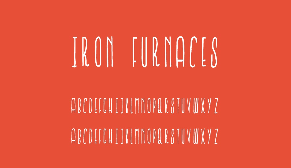 Iron Furnaces font