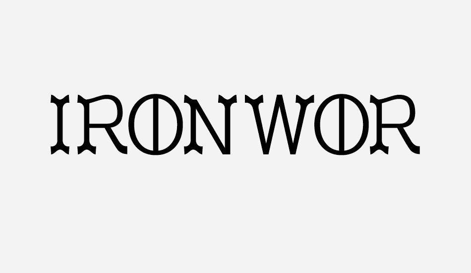 Ironworks font big