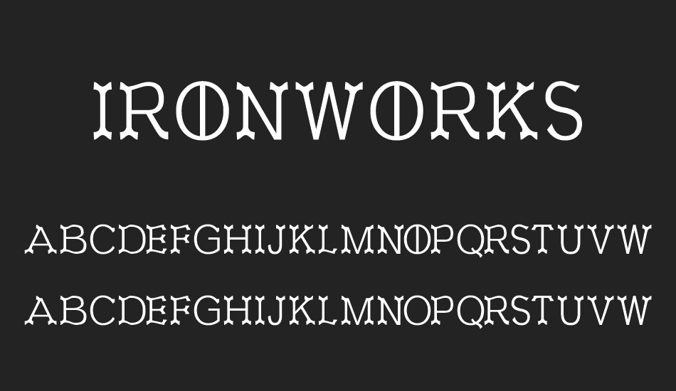 Ironworks font