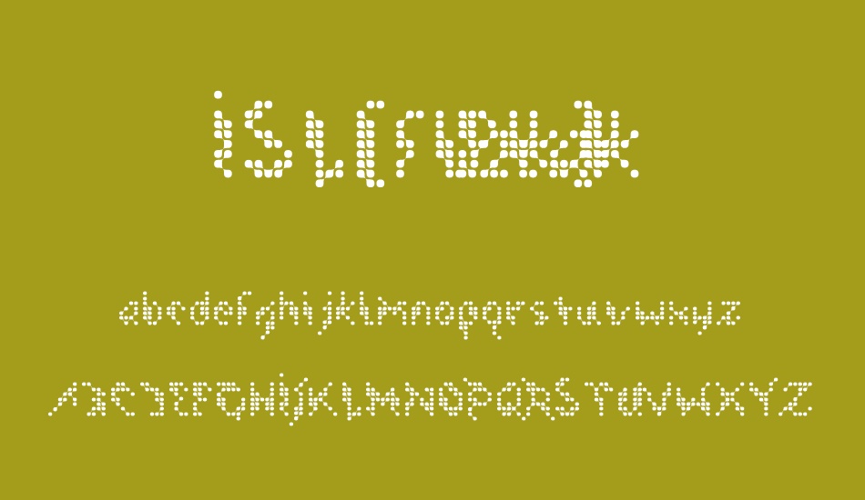 ISL_Flak font