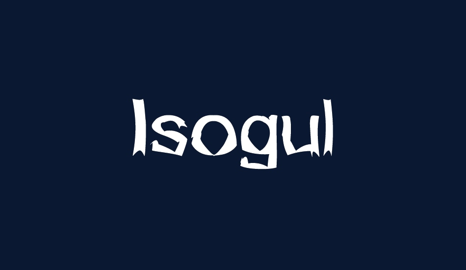 Isogul font big