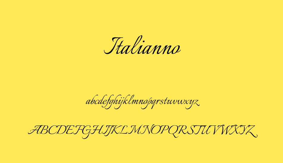 ıtalianno font