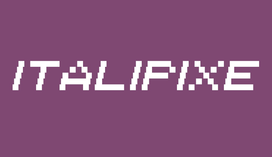 Italipixel font big