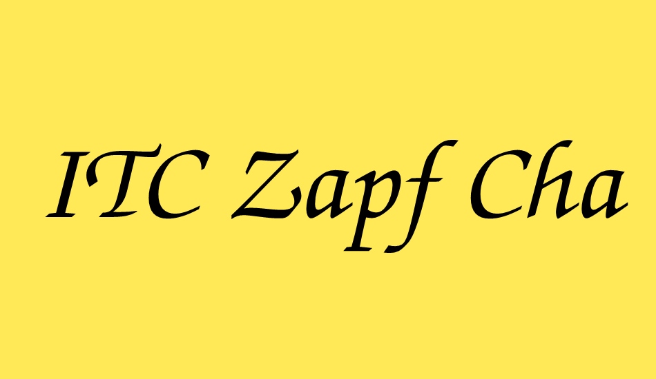 ITC Zapf Chancery free font