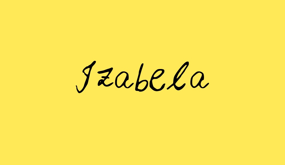 Izabela font big