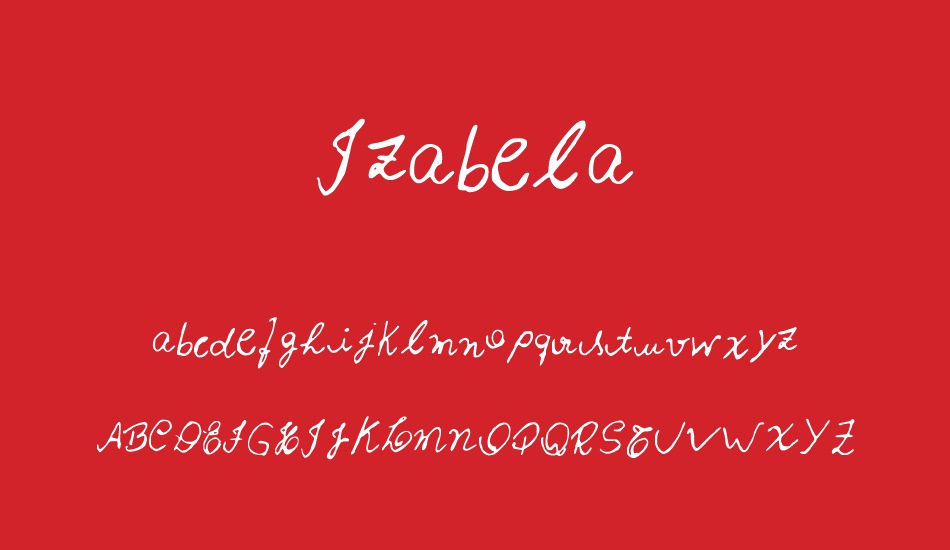 Izabela font