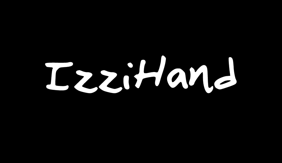 IzziHand font big