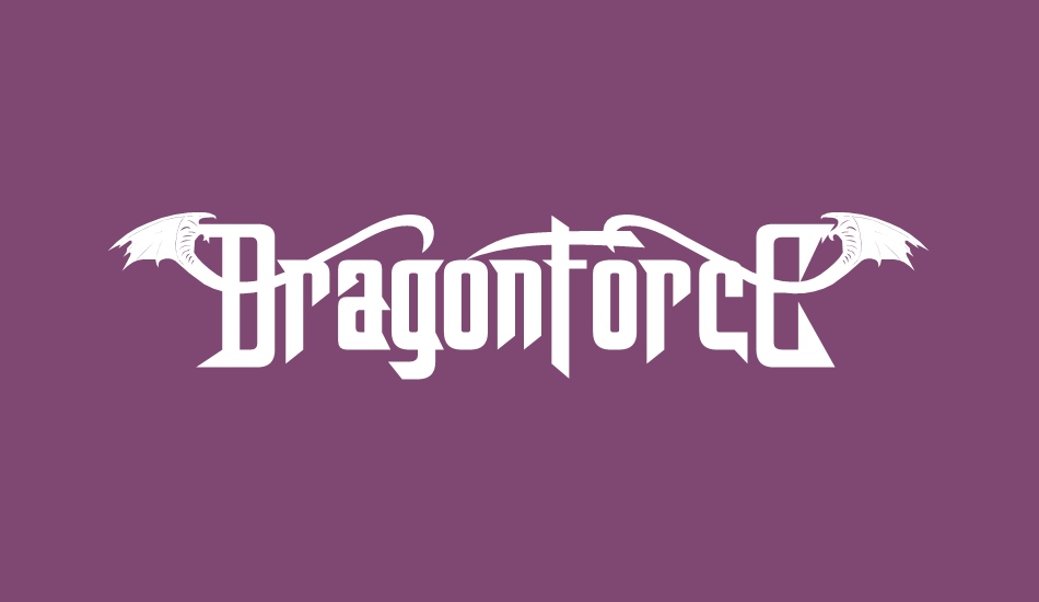 ‘DragonForcE’ font big