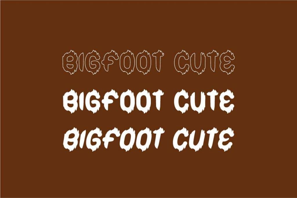 Bigfoot Cute Demo Font Family