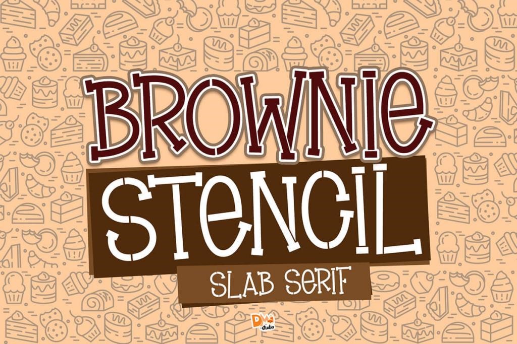 Brownie Stencil