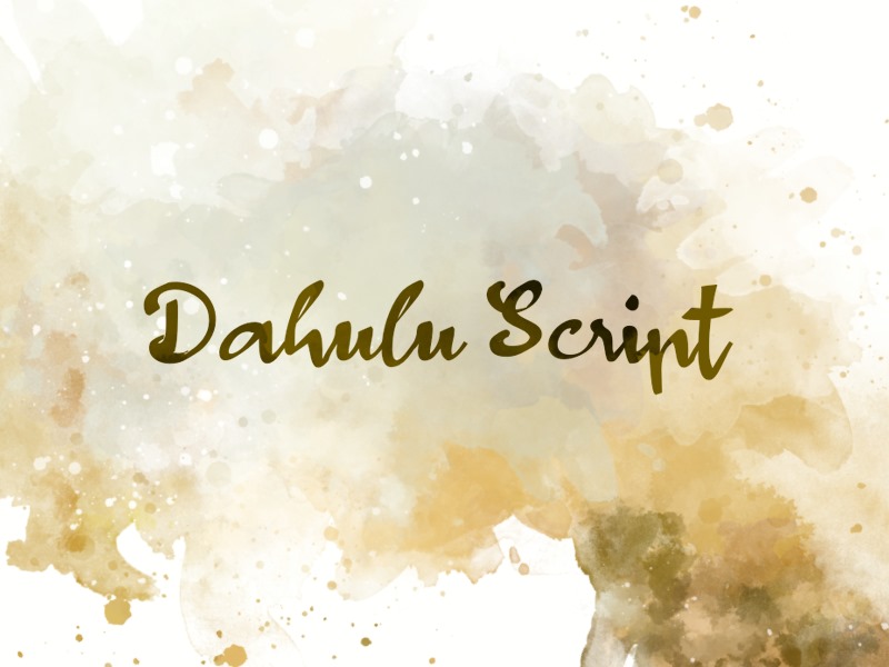 d Dahulu Script