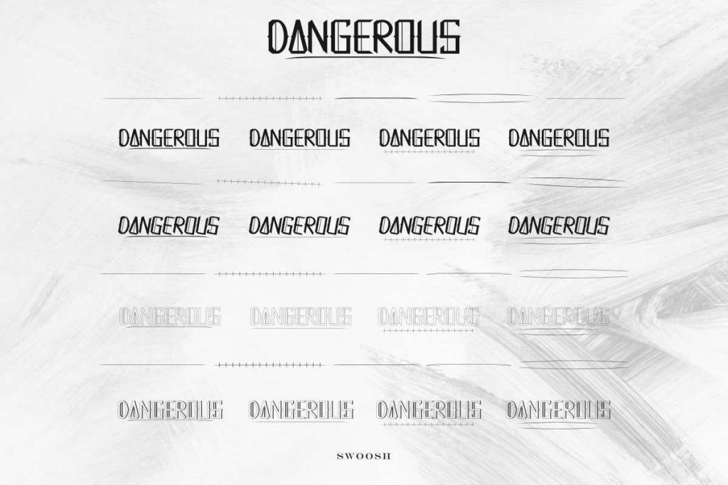 Dangerous Demo Font Family